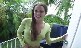 Skilled brunette Vanessa rides one fat schlong wildly